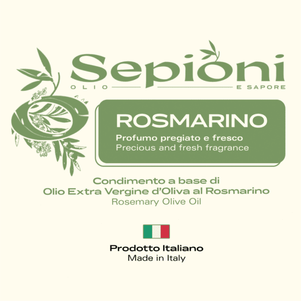 Condimento di Olio Extra Vergine d’Oliva al Rosmarino